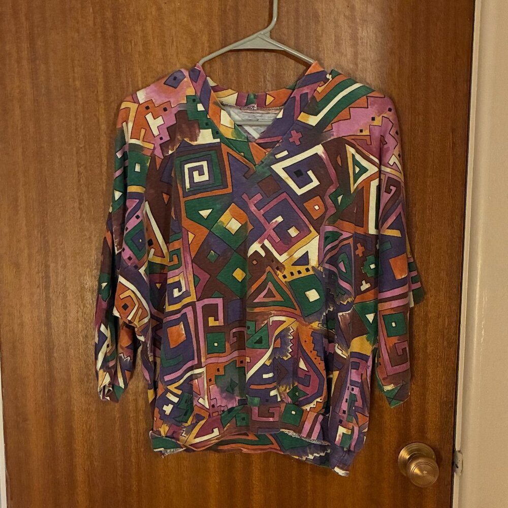 80s style shirt